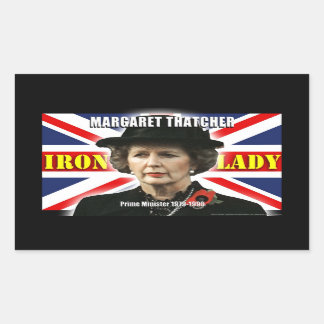 Margaret Thatcher minister-president Rechthoekige Sticker