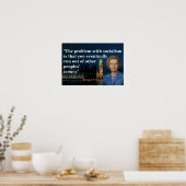Margaret Thatcher Quote over het Poster van het so (Keuken)