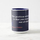 Margaret Thatcher Quote over het socialisme Mok (Midden)