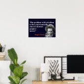 Margaret Thatcher Quote over het socialisme Poster (Thuiskantoor)