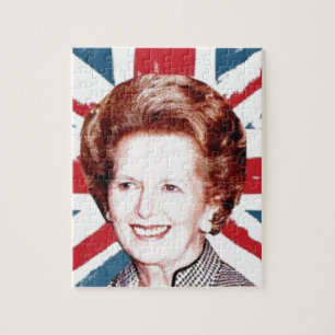MARGARET THATCHER UNION JACK LEGPUZZEL