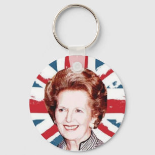 MARGARET THATCHER UNION JACK SLEUTELHANGER