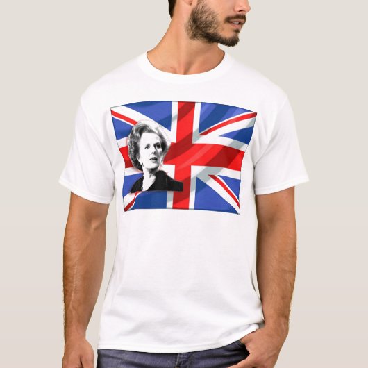 Margaret Thatcher Union Jack T-shirt (Voorkant)