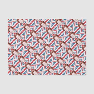 MARGARET THATCHER UNION JACK TISSUEPAPIER