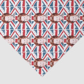 MARGARET THATCHER UNION JACK TISSUEPAPIER (Detail)