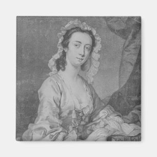 Margaret Woffington, gegraveerd door John Faber Jr Magneet