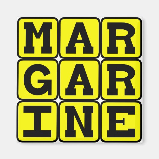 Margarine, Buttery Spread Magneet (Voorkant)