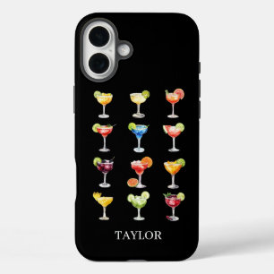 Margarita Anyone met monogram iPhone 16 Plus Hoesje
