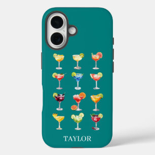 Margarita Anyone met monogram iPhone 16 Hoesje