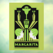 Margarita Art Deco Cocktail Raamsticker (Vel 3)