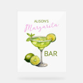 Margarita Bar Acryl Bord (Voorkant)