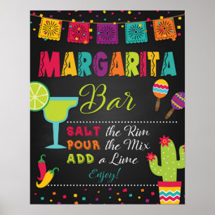 Margarita Bar Bord Poster