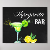 Margarita Bar met zwarte achtergrond