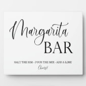 Margarita Bar Signal mariage Tabletop Plaque (Devant)