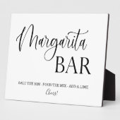 Margarita Bar Signal mariage Tabletop Plaque (Côté)