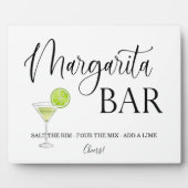 Margarita Bar Signal mariage Tabletop Plaque (Devant)