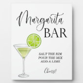 Margarita Bar Signal mariage Tabletop Plaque (Devant)