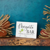 Margarita Bar Signal mariage Tabletop Plaque (Côté)