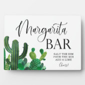 Margarita Bar-trouwbord Tabletop Plaque Fotoplaat (voorkant)
