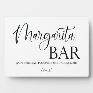 Margarita Bar-trouwbord Tabletop Plaque Fotoplaat