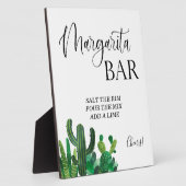 Margarita Bar-trouwbord Tabletop Plaque Fotoplaat (Zijkant)