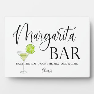 Margarita Bar-trouwbord Tabletop Plaque Fotoplaat