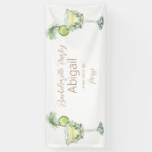 Margarita Beach Ride of Die Posse Bachelorette Spandoek (Verticaal)