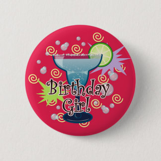 Margarita Birthday Girl Ronde Button 5,7 Cm