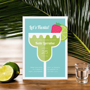 Margarita Birthday Party Invitation Kaart