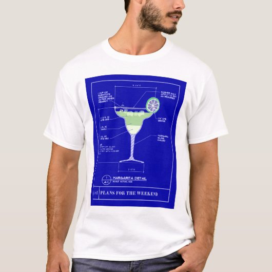 Margarita Blueprint T-shirt (Voorkant)