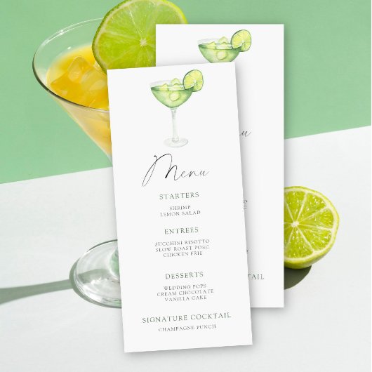Margarita Bruidsfeest menu