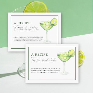 Margarita bruidsfeest recept voor de aanstaande br informatiekaartje