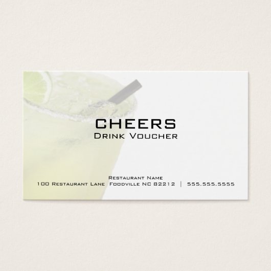 Margarita Business Drick Voucher Cartes (Devant)