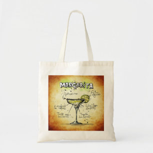 Margarita cocktail abstrait design Sac fourre-tout