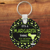 Margarita Cocktail Cute  Sleutelhanger (Voorkant)