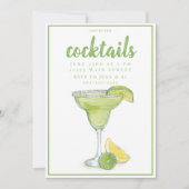 Margarita Cocktail Feestje Kaart (Voorkant)