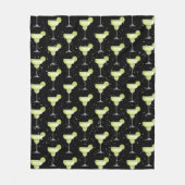 Margarita Cocktail Patroon Fleece Deken (Voorkant)