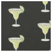 Margarita Cocktail Pattern Stof (Close Up)
