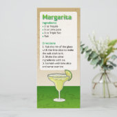 Margarita Cocktail Recette Invitation (Debout devant)