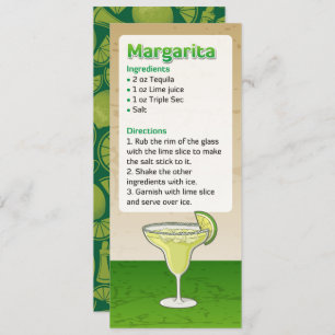 Margarita Cocktail Recette Invitation