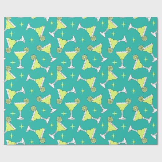 Margarita Cocktails Patroon Cadeaupapier (Vlak)