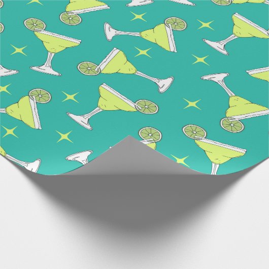 Margarita Cocktails Patroon Cadeaupapier (Hoek)