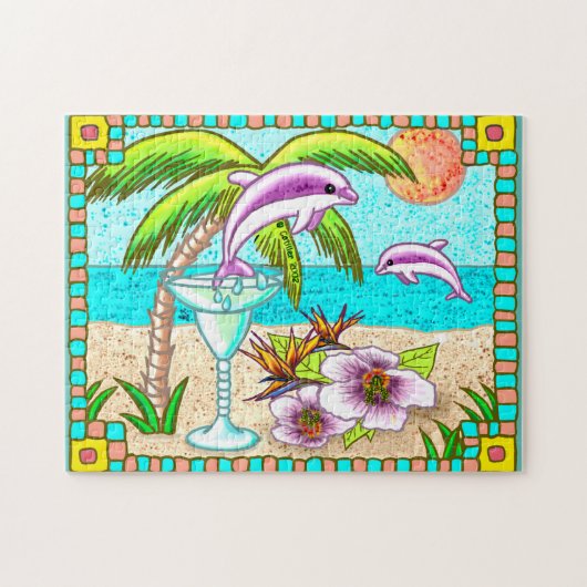 Margarita Dolphin Splash Legpuzzel (Horizontaal)