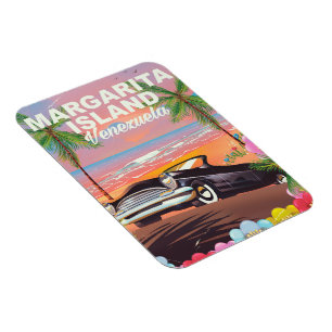 Margarita Eiland - Venezuela reisposter Magneet