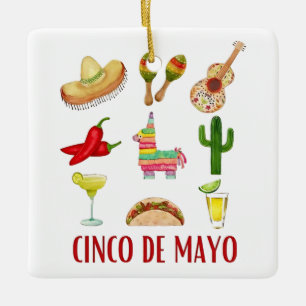 Margarita En Bow Coquette Cinco De Mayo Keramisch Ornament