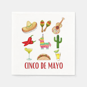 Margarita En Strikje Koket Cinco De Mayo  Servet