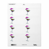 MARGARITA ÉTIQUETTES IMPRIMANTES, NOM BALISES (Feuille entière)