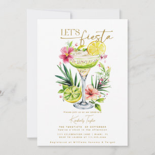 Margarita Fiesta Floral Let's Fiesta Bridal Shower Kaart
