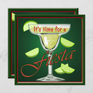 Margarita Fiesta Party Invitation Kaart