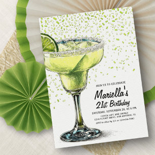 Margarita Fiesta Verjaardagsuitnodiging Kaart